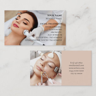 Tarjeta De Visita Salón de Belleza y Cuidado de la Piel