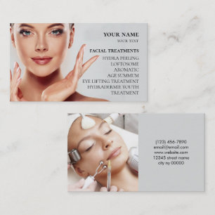 Tarjeta De Visita Salón de Belleza y Cuidado de la Piel