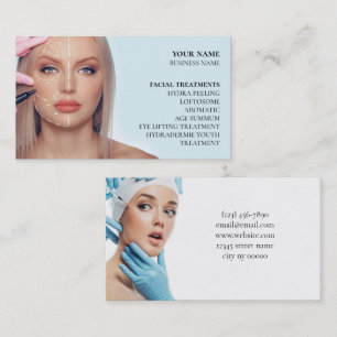 Tarjeta De Visita Salón de belleza y cuidado de la piel