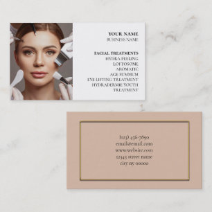 Tarjeta De Visita Salón de belleza y cuidado de la piel