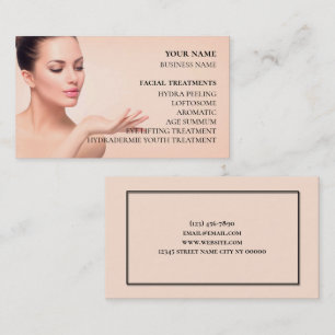 Tarjeta De Visita Salón de belleza y cuidado de la piel