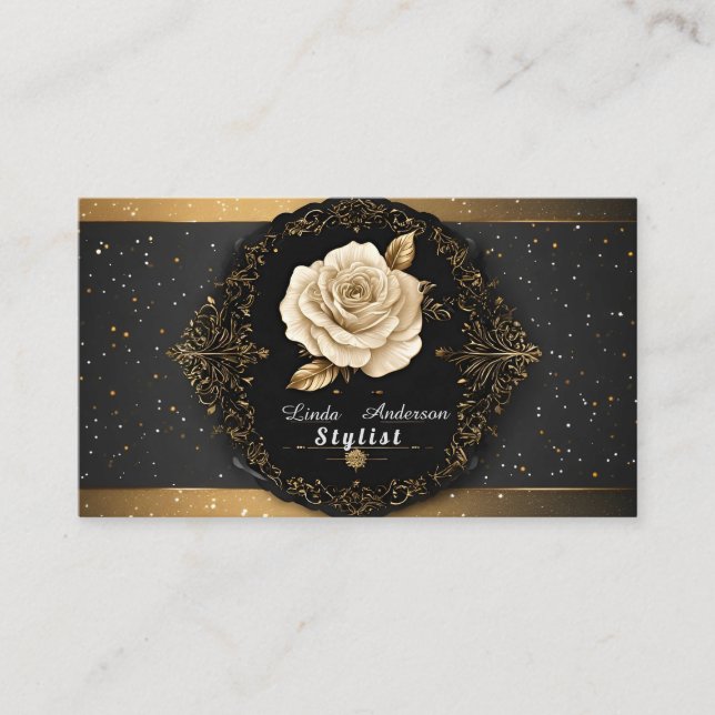 Tarjeta De Visita Salón de belleza y cuidados personales (Anverso)