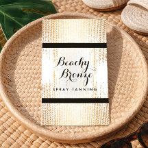 Salón de bronceado dorado de confetti con spray