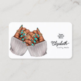 Tarjeta De Visita Salon de Copper Patina Turquoise Grunge Black Woma