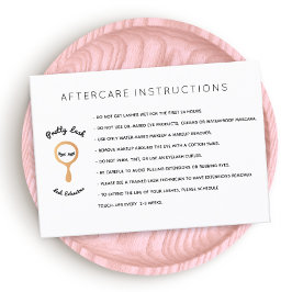 Tarjeta De Visita Salón de extensiones AfterCare para Lash