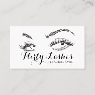 Tarjeta De Visita Salón de Extensiones Eyelash