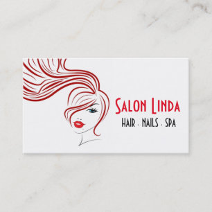 Tarjeta De Visita Salón de Hair Nails y Spa