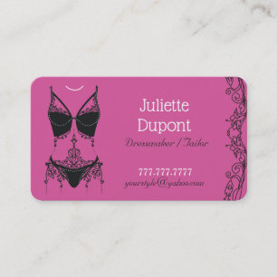 Tarjeta De Visita Salón de lencería de estilo tailandés Dressmake