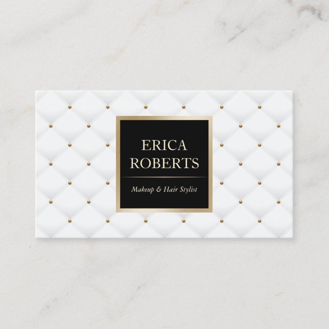 Tarjeta De Visita Salón De Lujo Acondicionado De Lujo Y Estilo Cabel (Anverso)