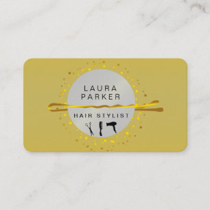 Tarjeta De Visita Salón de maquillaje artístico con estilo de pelo d