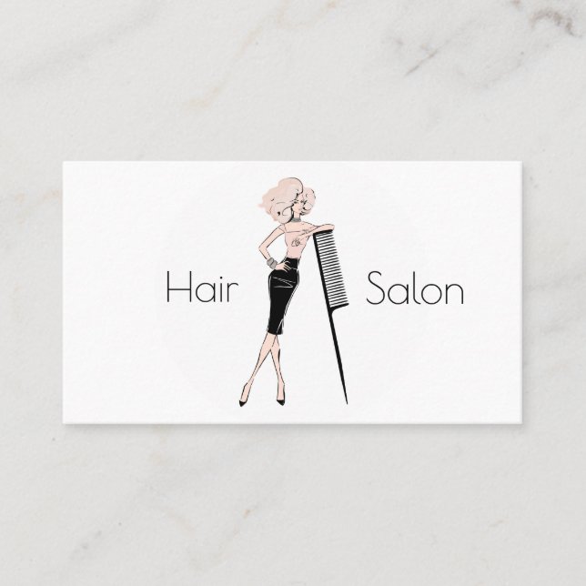 Tarjeta De Visita Salón de pelo (Anverso)