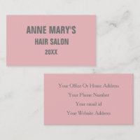 Salón De Pelo De Color Gris Rojo Spa Girly Moderno