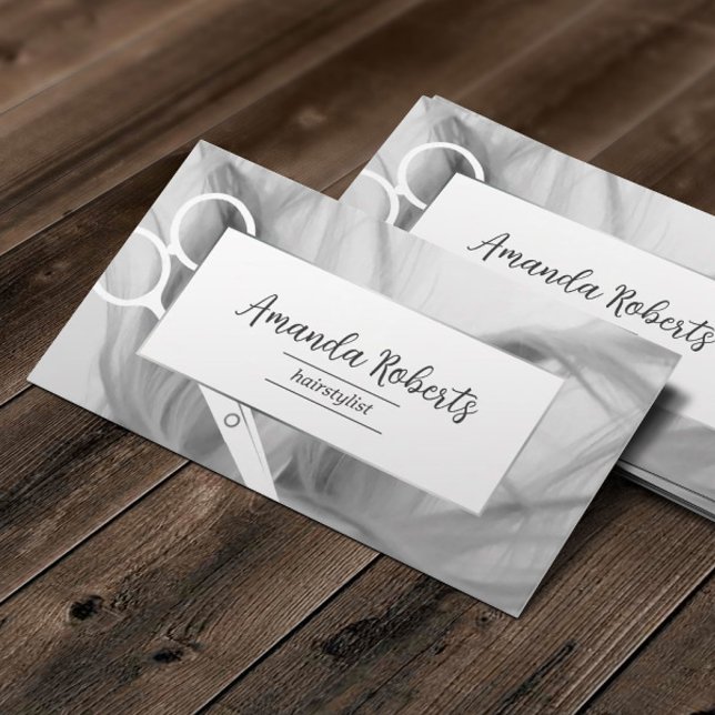 Tarjeta De Visita Salón De Pelo Elegante (Subido por el creador)