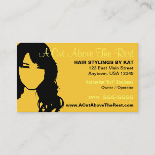 Tarjeta De Visita Salón de pelo/tarjeta de visita del estilista