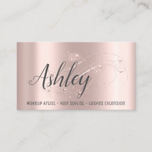 Tarjeta De Visita Salón de peluquería del artista de maquillaje azot