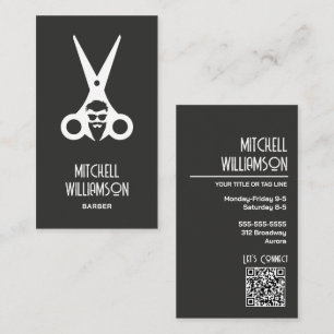 Tarjeta De Visita Salón de peluquería y barbería