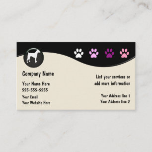 Tarjeta De Visita Salon de Perro Grooming