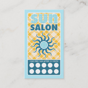 Tarjeta De Visita salón de sol de plaid