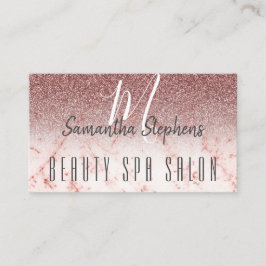 Tarjeta De Visita Salón de SPA para cabello glamuroso femenino con b
