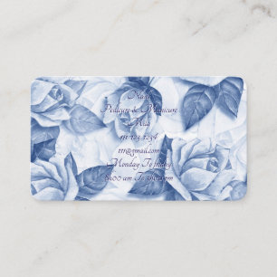 Tarjeta De Visita salón de uñas floral