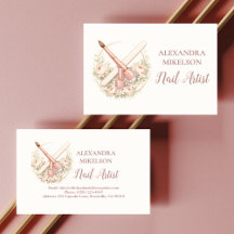 Salón de Uñas Floral Elegante Negocio