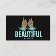 salón de uñas mujer mano holografía técnica de uña