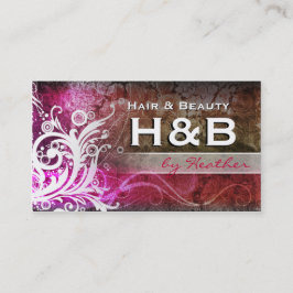 Tarjeta De Visita Salón del Flourish/tarjeta con clase y elegantes