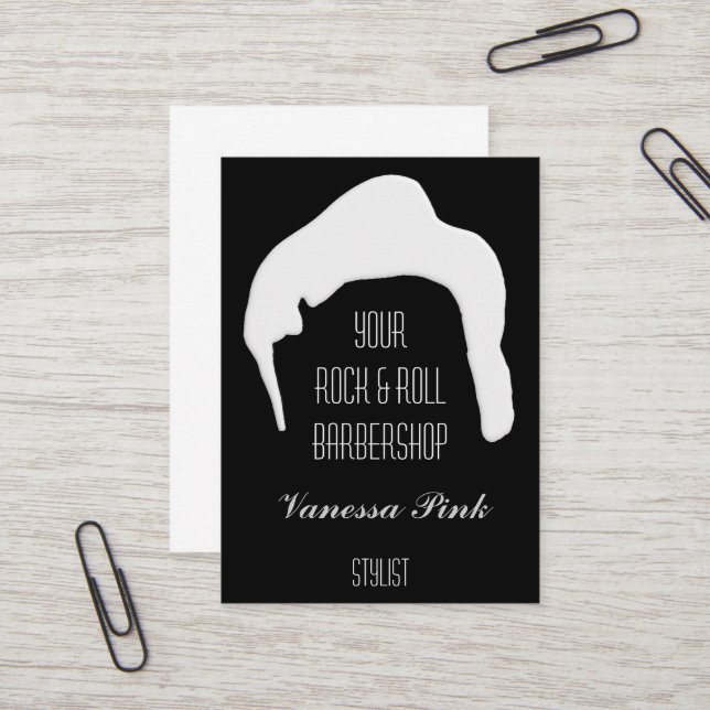 Tarjeta De Visita Salón del peluquero de la cosmetología del pelo (Anverso/Reverso In Situ)