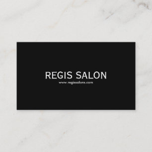 Tarjeta De Visita SALÓN del REGIS, www.regissalons.com