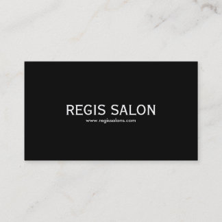 Tarjeta De Visita SALÓN del REGIS, www.regissalons.com