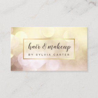 Tarjeta De Visita Salón Elegante De Estilo De Cabello Femenino De Bo