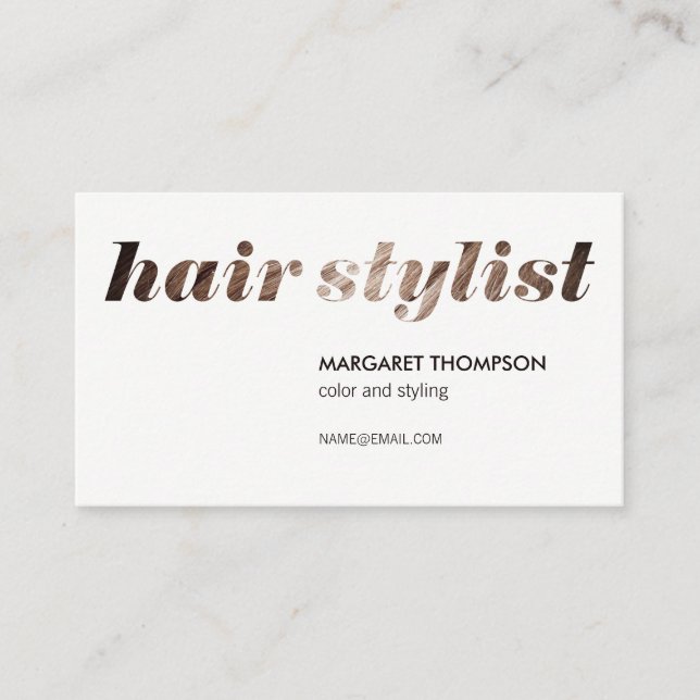 Tarjeta De Visita Salón Hair Stylist (Anverso)
