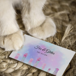 Tarjeta De Visita salón mascota fabulosas patas de peluche