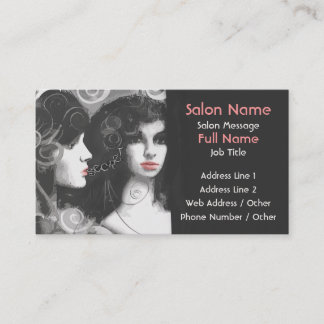 Tarjeta De Visita Salón/moda/tarjetas de visita del boutique