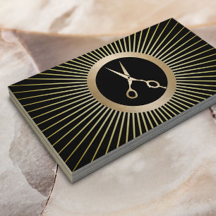 Tarjeta De Visita Salón moderno del estilista del peluquero del