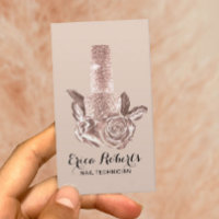 Salón Nail Rosa Polaco Gold Floral Manicurista