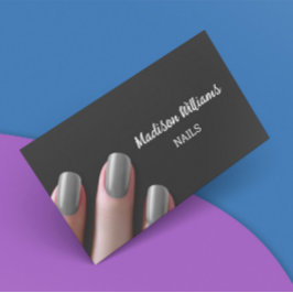 Tarjeta De Visita Salón Nail Tech Nail