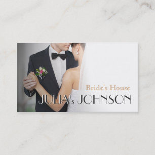 Tarjeta De Visita Salón profesional del vestido de boda del