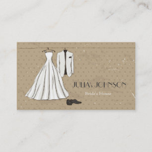 Tarjeta De Visita Salón profesional del vestido de boda del