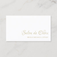 Salón simple de cabello y belleza elegante guión d