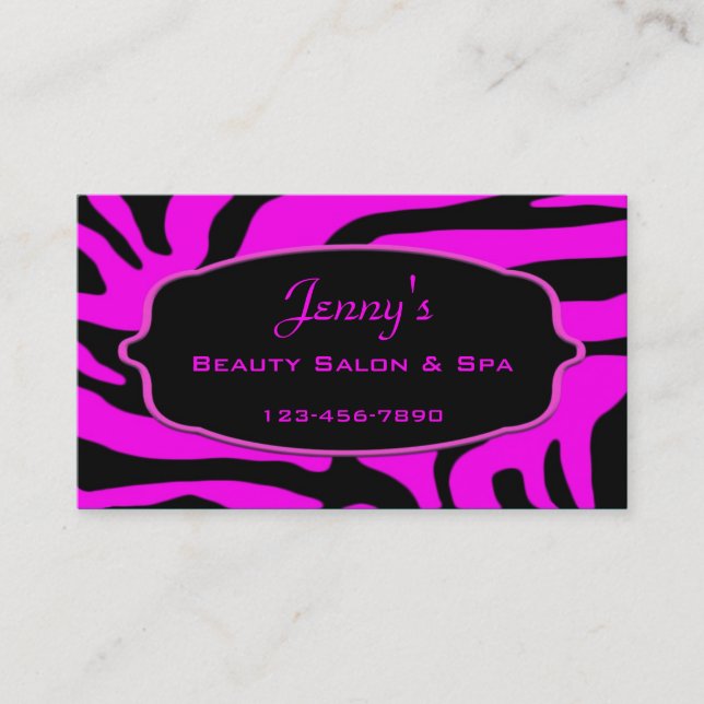 Tarjeta De Visita Salon & Spa (Anverso)