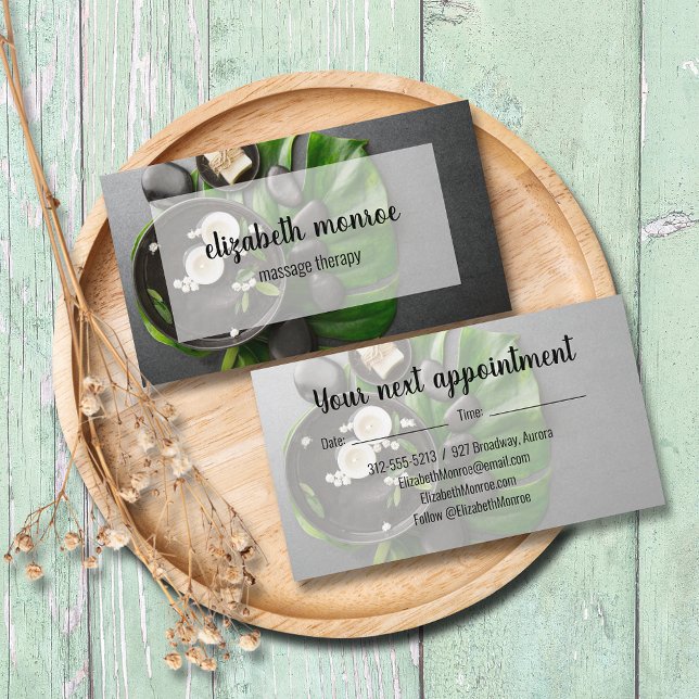 Tarjeta De Visita Salón Terapéutico De Masaje (Subido por el creador)