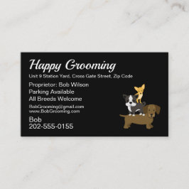 Tarjeta De Visita Salon y nombramiento de Perro Grooming