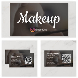 Tarjeta De Visita Salones de belleza Artista estético de maquillaje