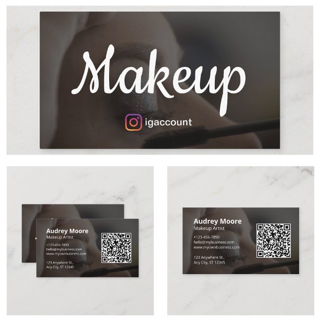Tarjeta De Visita Salones de belleza Artista estético de maquillaje (Beauty Salons Esthetician Makeup Artist Business Card
)