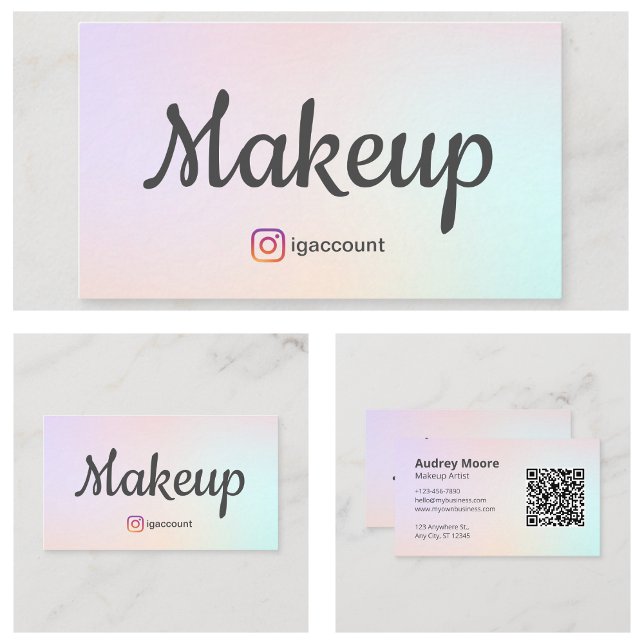 Tarjeta De Visita Salones de belleza y esteticistas (Makeup Beauty Salons and Estheticians Business Card
)
