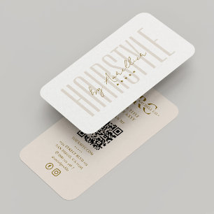 Tarjeta De Visita Salones de maquillaje con estilismo de pelo de are