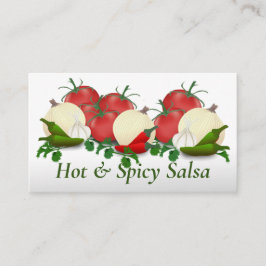 Tarjeta de visita Salsa Hot Peppers