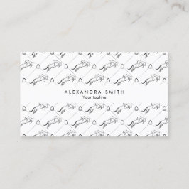 Tarjeta De Visita Saltando Caballo | Caballo | Entrenador de caballo