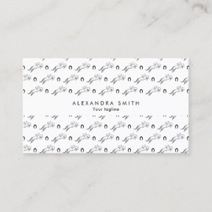 Tarjeta De Visita Saltando Caballo Caballo Entrenador de caballo